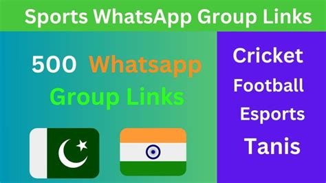 Sports Whatsapp Groups (Cricket, Football).